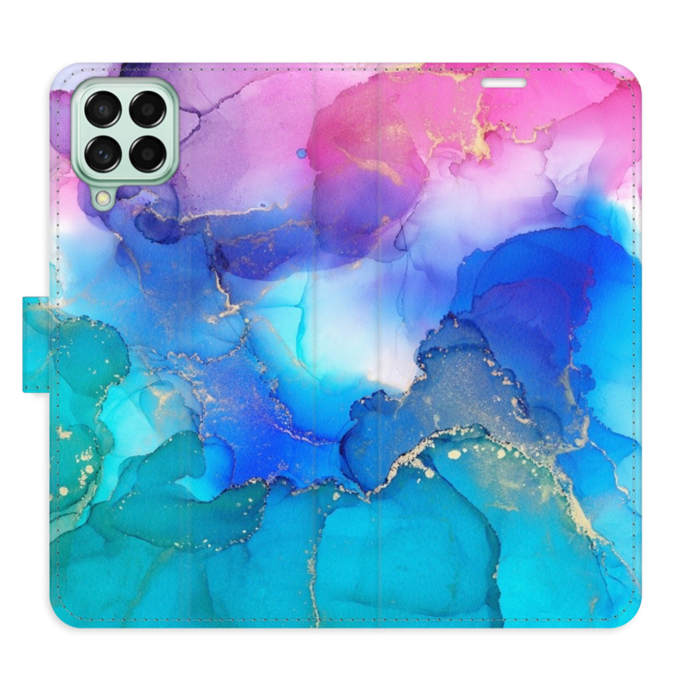 Flipové puzdro iSaprio - BluePink Paint - Samsung Galaxy M53 5G
