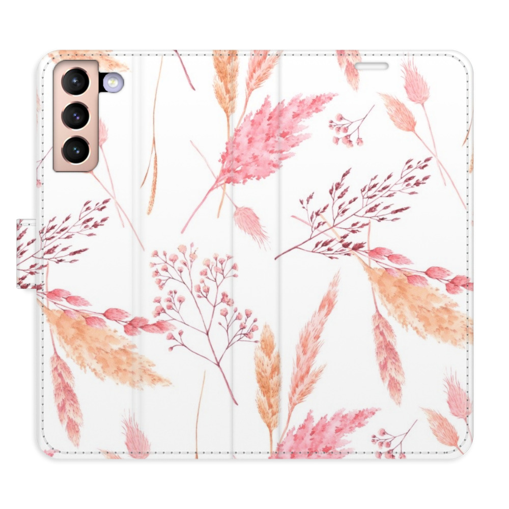 Flipové puzdro iSaprio - Ornamental Flowers - Samsung Galaxy S21