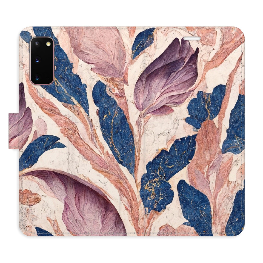 Flipové puzdro iSaprio - Old Leaves 02 - Samsung Galaxy S20