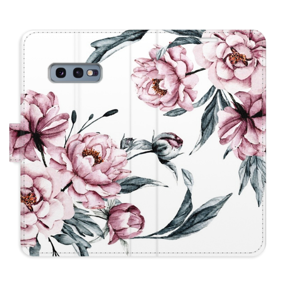 Flipové puzdro iSaprio - Pink Flowers - Samsung Galaxy S10e