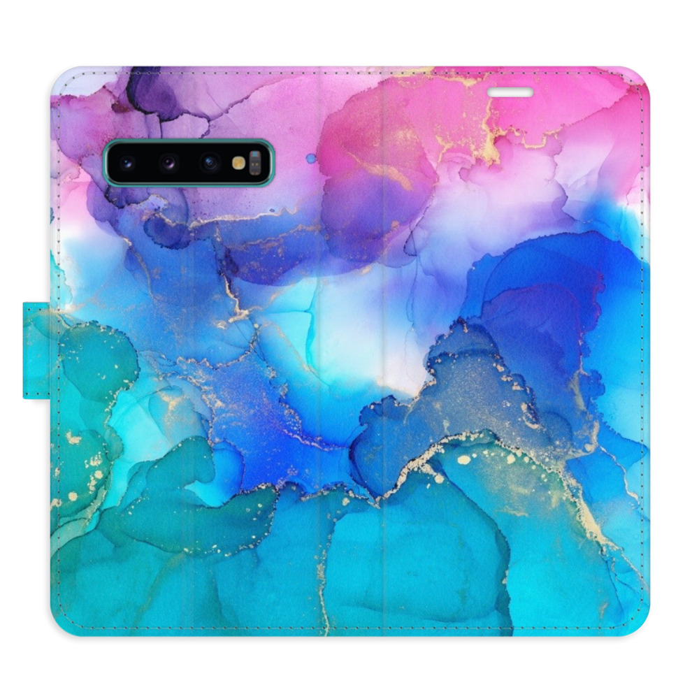 Flipové puzdro iSaprio - BluePink Paint - Samsung Galaxy S10