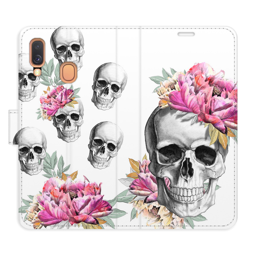 Flipové puzdro iSaprio - Crazy Skull - Samsung Galaxy A40
