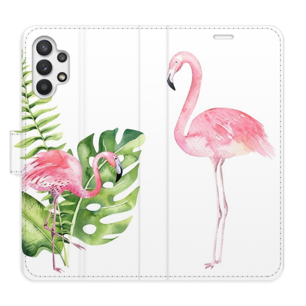 Flipové puzdro iSaprio - Flamingos - Samsung Galaxy A32 5G