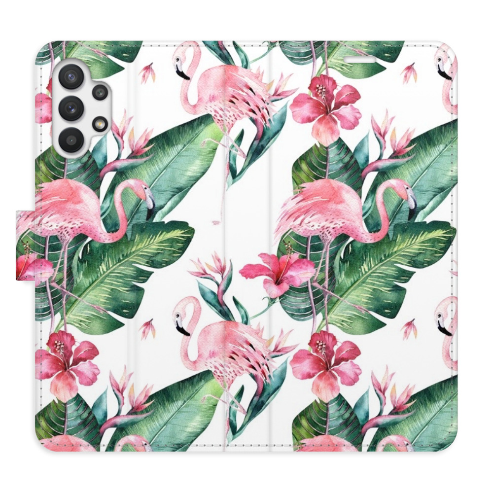 Flipové puzdro iSaprio - Flamingos Pattern - Samsung Galaxy A32 5G