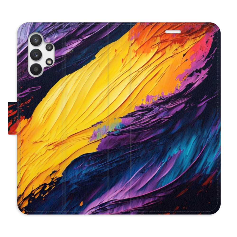Flipové puzdro iSaprio - Fire Paint - Samsung Galaxy A32