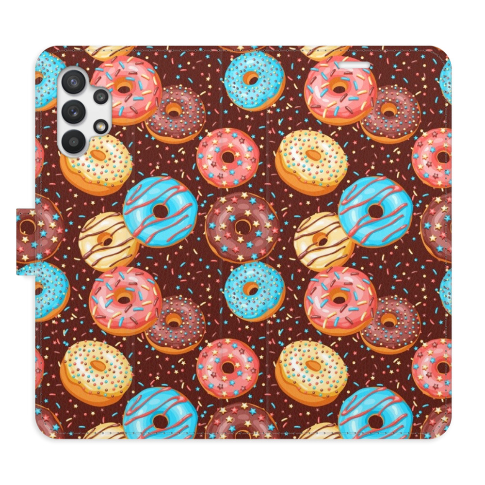 Flipové puzdro iSaprio - Donuts Pattern - Samsung Galaxy A32