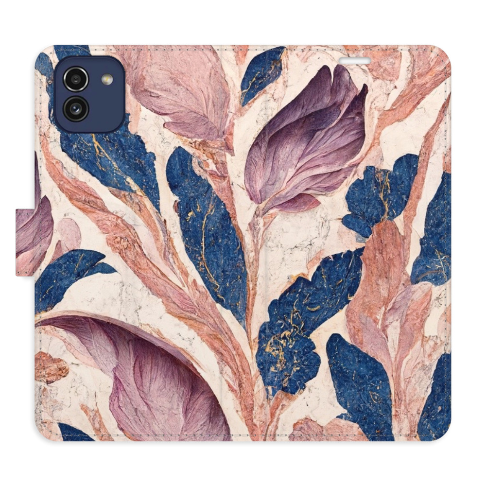 Flipové puzdro iSaprio - Old Leaves 02 - Samsung Galaxy A03