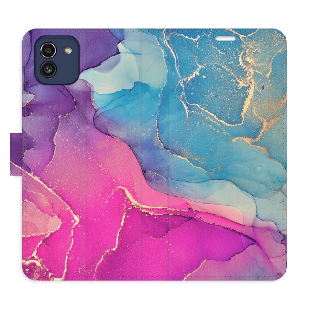 Flipové puzdro iSaprio - Colour Marble 02 - Samsung Galaxy A03