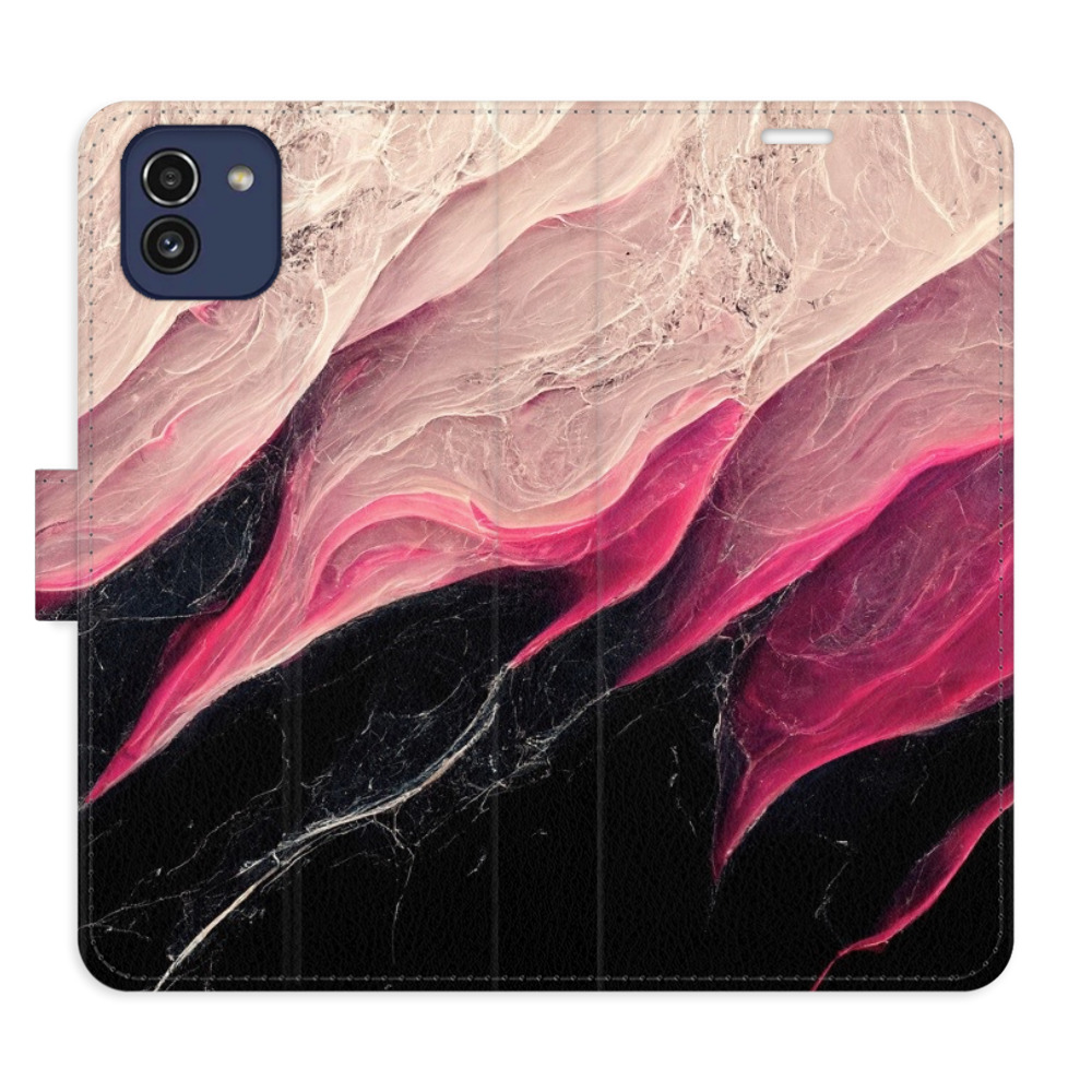 Flipové puzdro iSaprio - BlackPink Marble - Samsung Galaxy A03