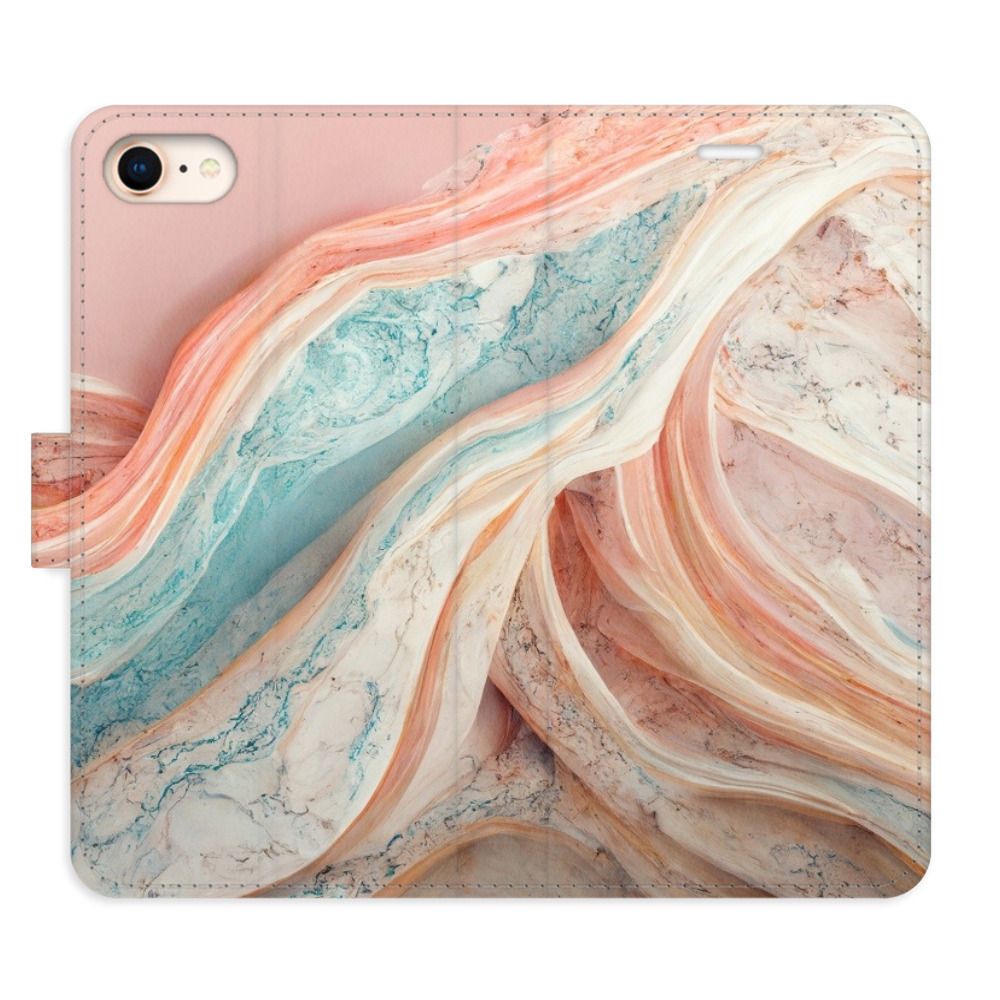 Flipové puzdro iSaprio - Colour Marble - iPhone 7/8/SE 2020