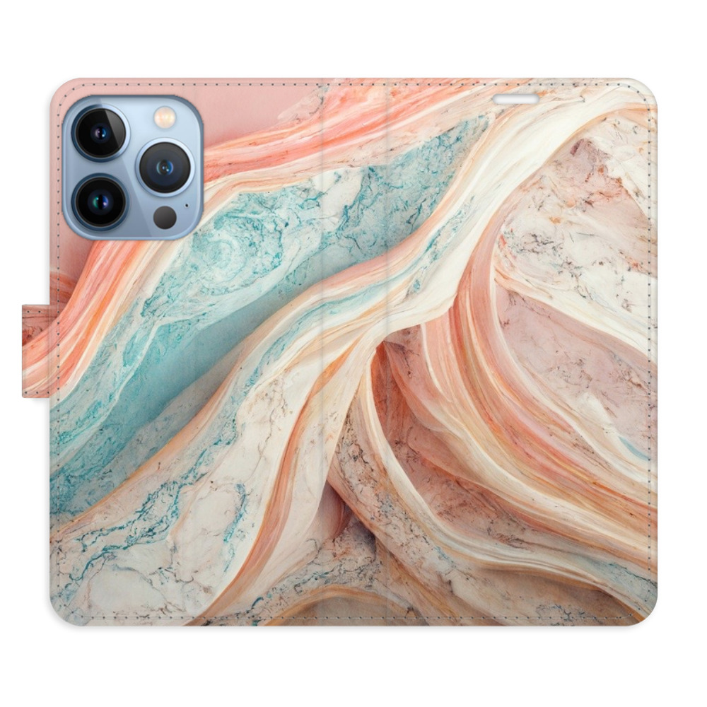 Flipové puzdro iSaprio - Colour Marble - iPhone 13 Pro