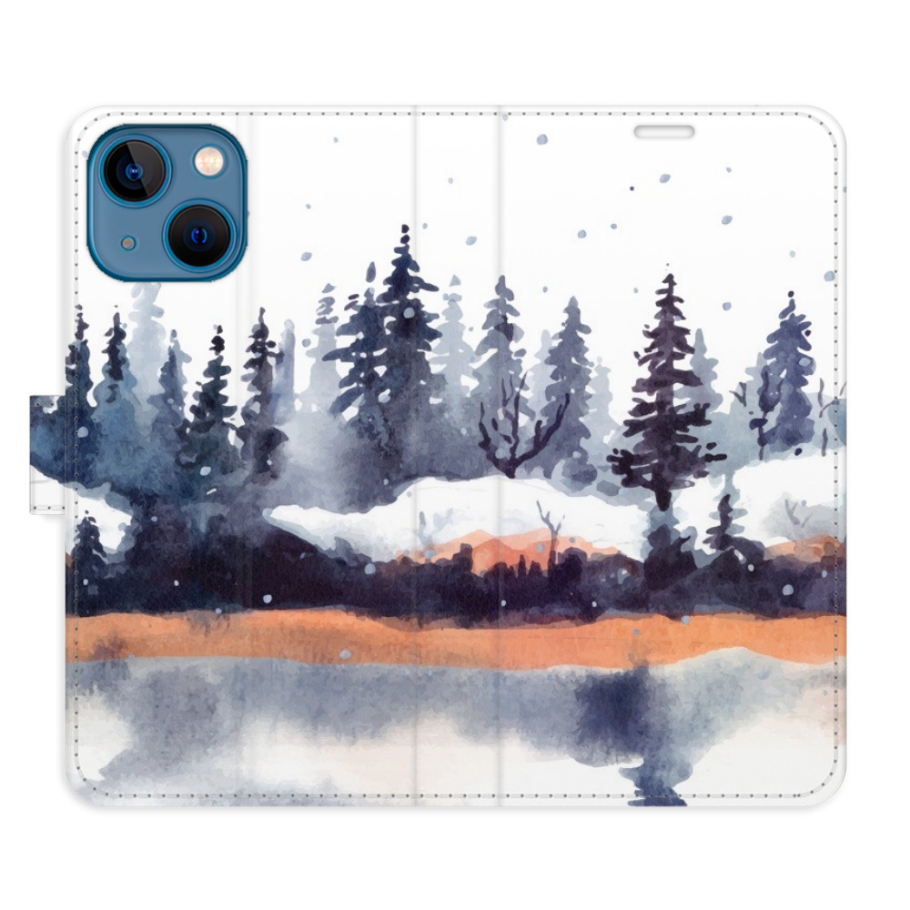 Flipové puzdro iSaprio - Winter 02 - iPhone 13 mini