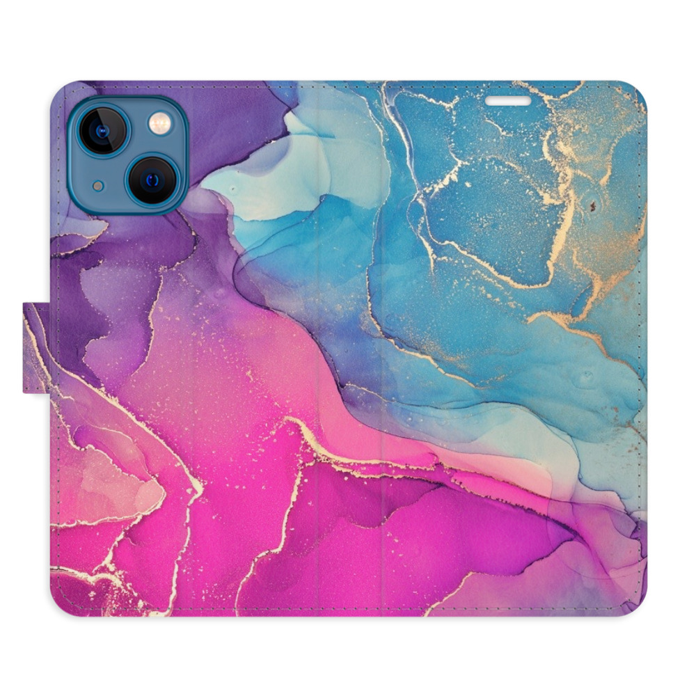 Flipové puzdro iSaprio - Colour Marble 02 - iPhone 13 mini