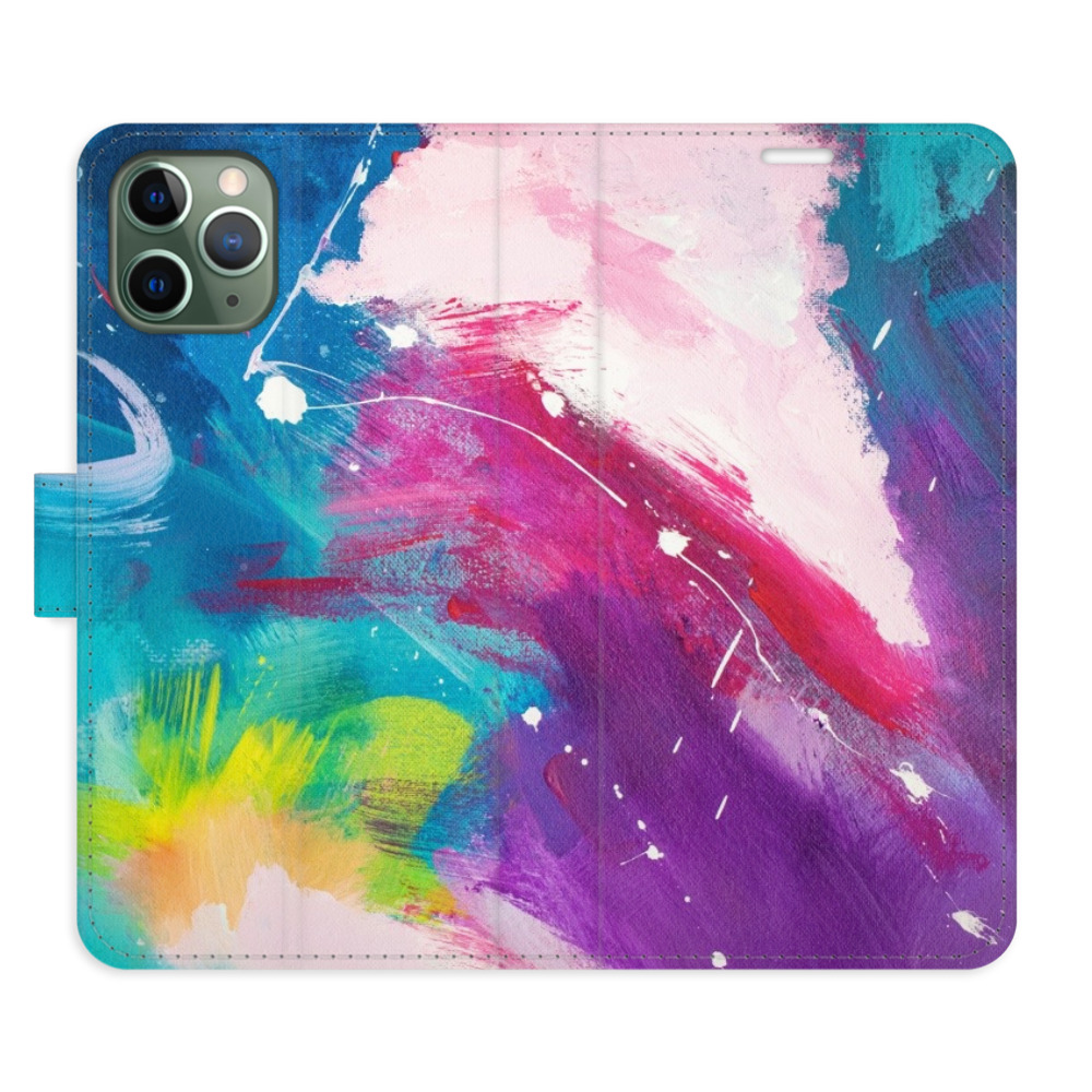Flipové puzdro iSaprio - Abstract Paint 05 - iPhone 11 Pro