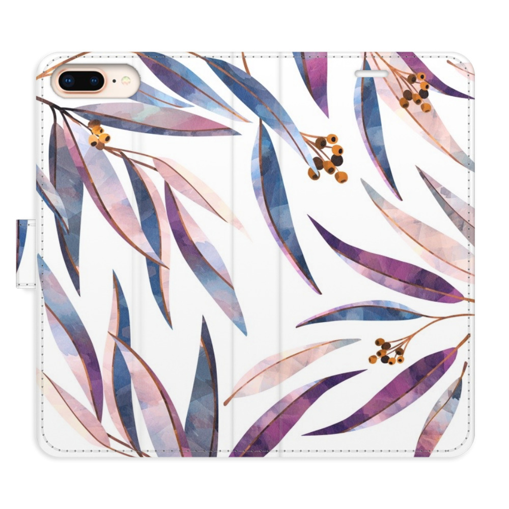 Flipové puzdro iSaprio - Ornamental Leaves - iPhone 7 Plus