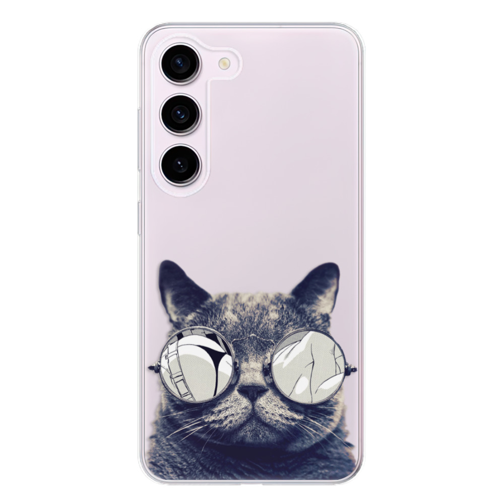 Odolné silikónové puzdro iSaprio - Crazy Cat 01 - Samsung Galaxy S23 5G