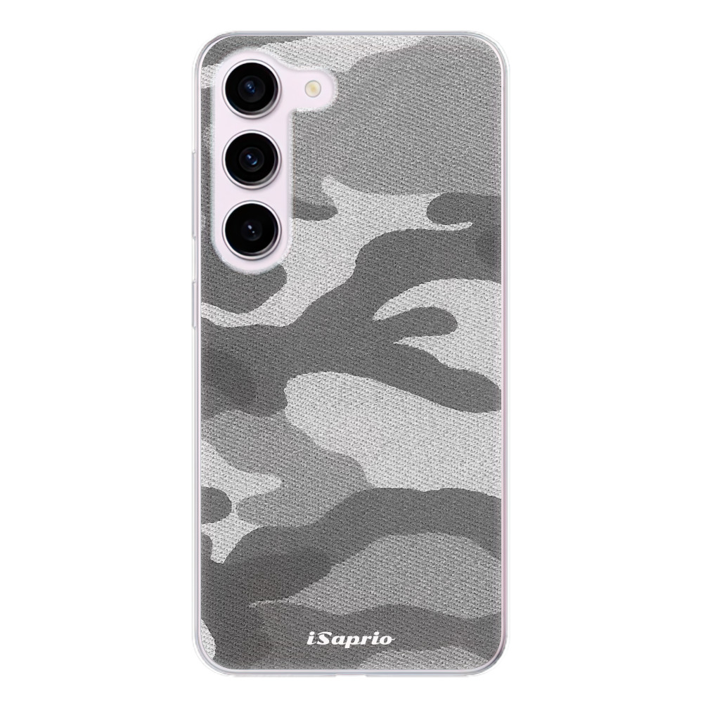 Odolné silikónové puzdro iSaprio - Gray Camuflage 02 - Samsung Galaxy S23 5G