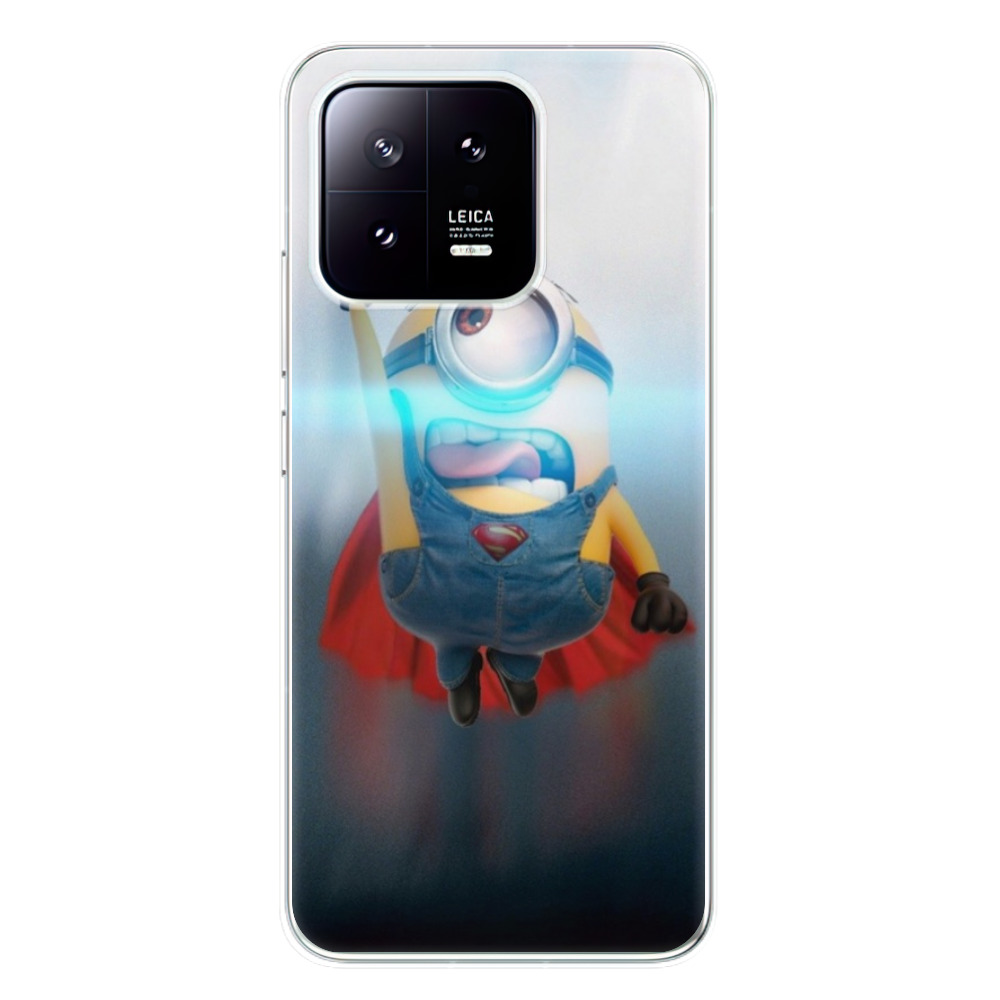 Odolné silikónové puzdro iSaprio - Mimons Superman 02 - Xiaomi 13