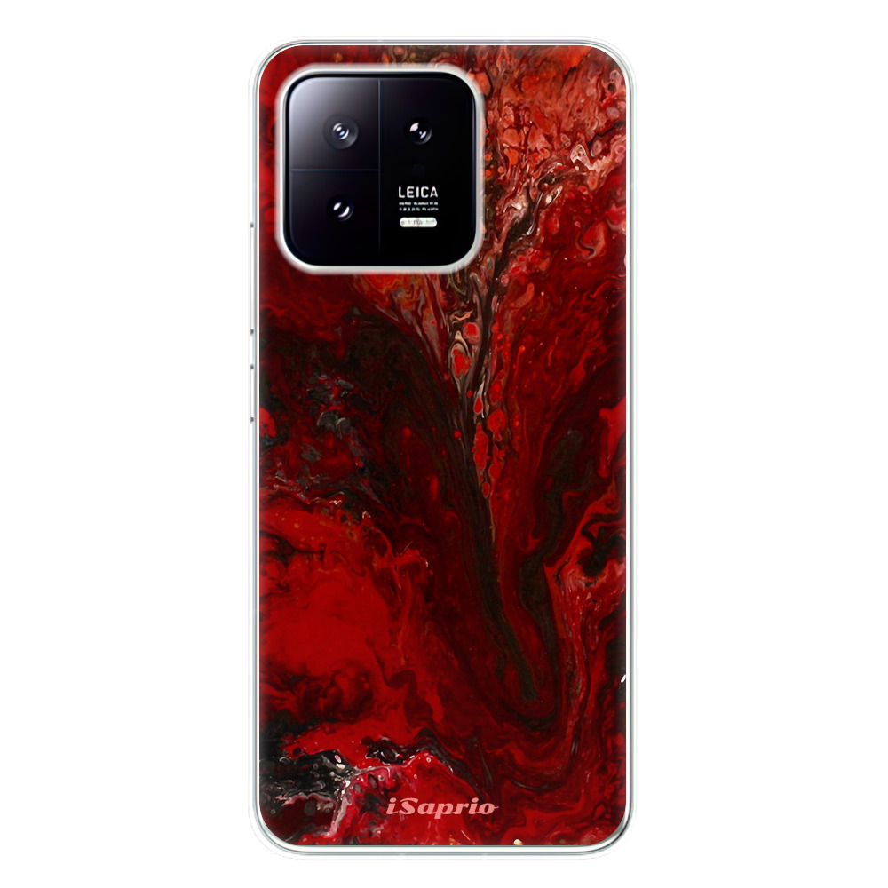 Odolné silikónové puzdro iSaprio - RedMarble 17 - Xiaomi 13