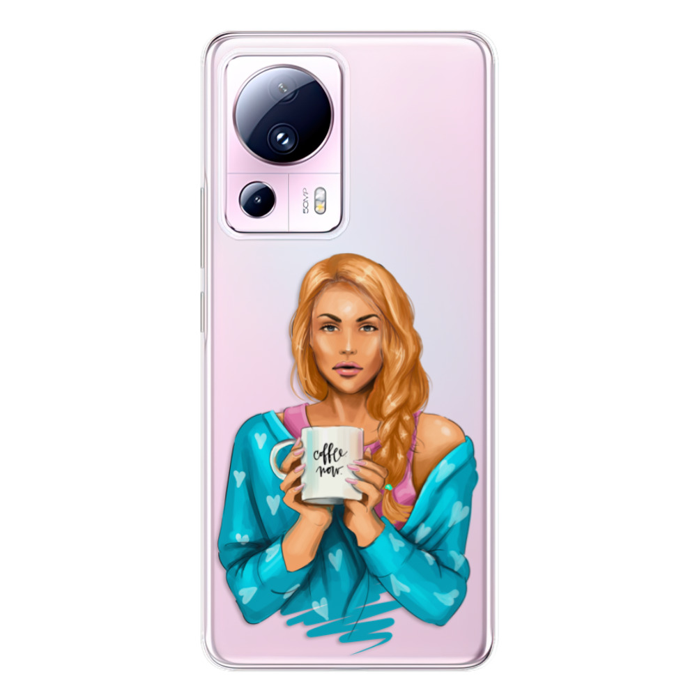 Odolné silikónové puzdro iSaprio - Coffe Now - Redhead - Xiaomi 13 Lite