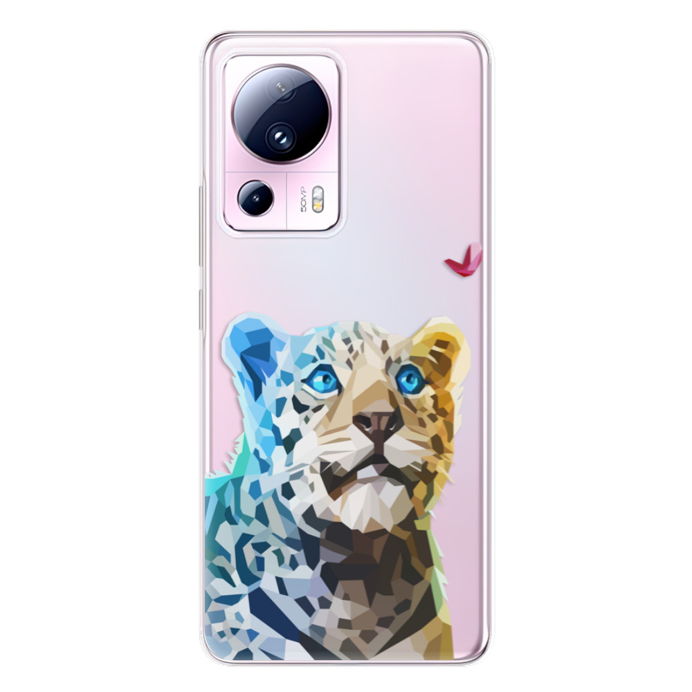 Odolné silikónové puzdro iSaprio - Leopard With Butterfly - Xiaomi 13 Lite