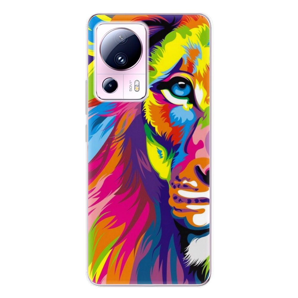 Odolné silikónové puzdro iSaprio - Rainbow Lion - Xiaomi 13 Lite
