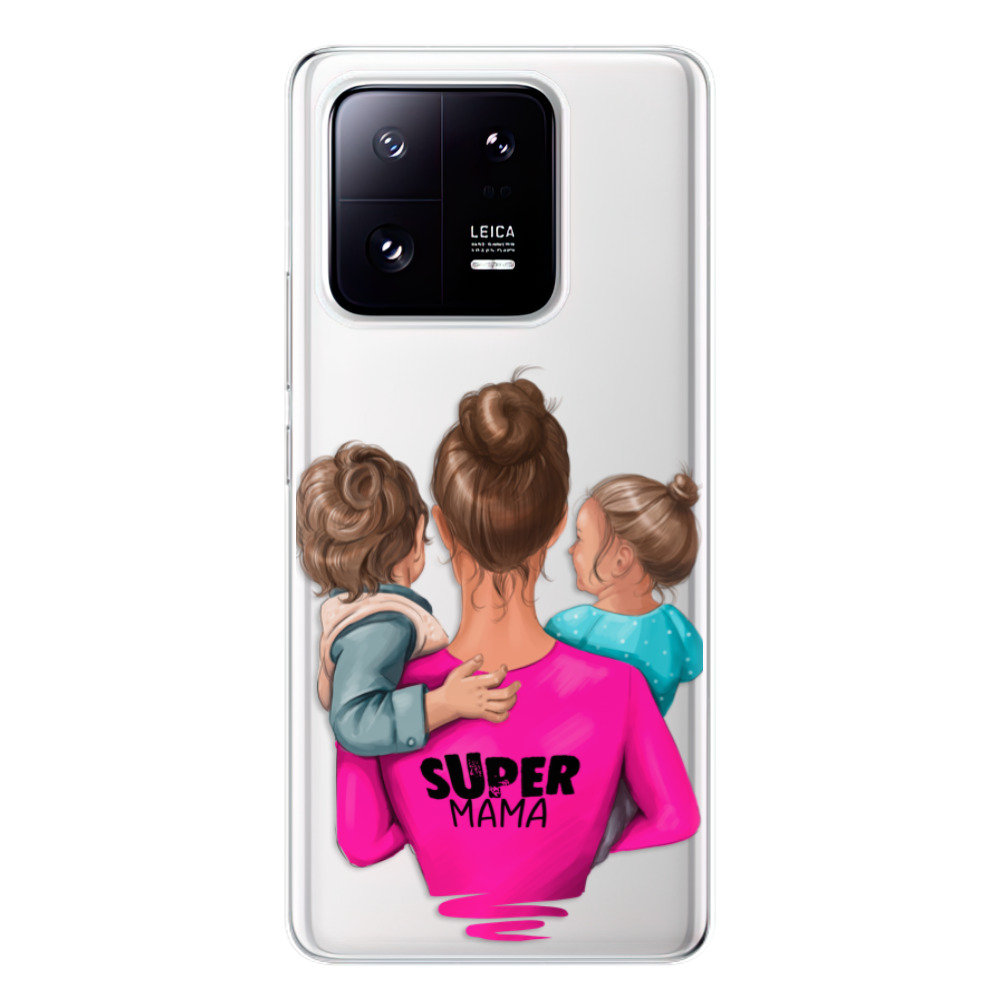 Odolné silikónové puzdro iSaprio - Super Mama - Boy and Girl - Xiaomi 13 Pro
