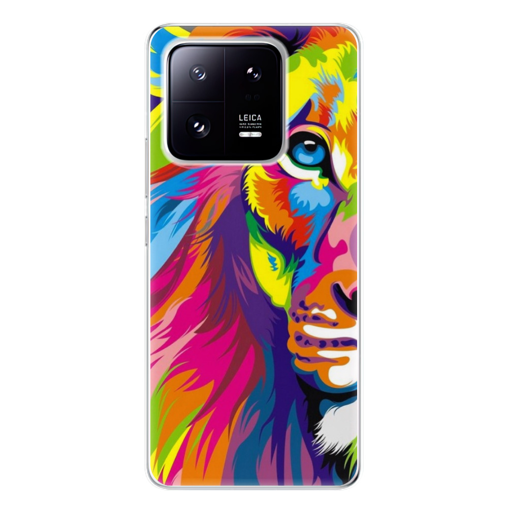 Odolné silikónové puzdro iSaprio - Rainbow Lion - Xiaomi 13 Pro
