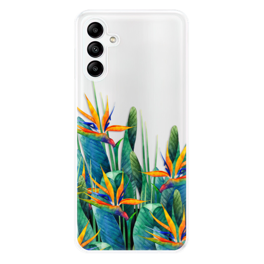 Odolné silikónové puzdro iSaprio - Exotic Flowers - Samsung Galaxy A04s