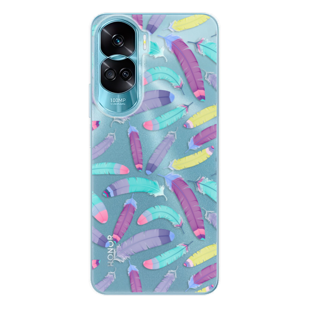 Odolné silikónové puzdro iSaprio - Feather Pattern 01 - Honor 90 Lite 5G