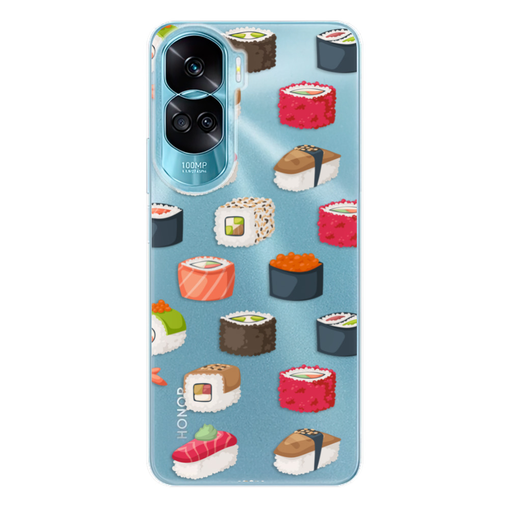 Odolné silikónové puzdro iSaprio - Sushi Pattern - Honor 90 Lite 5G