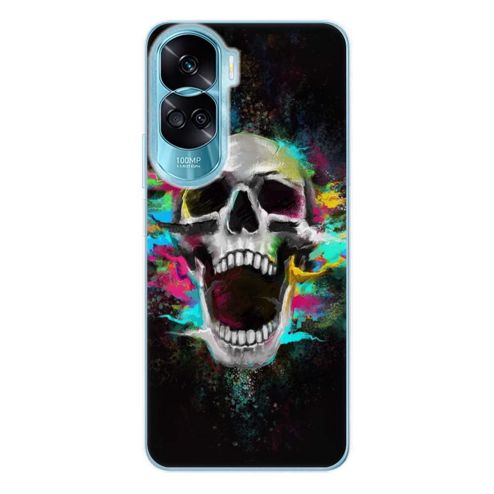 Odolné silikónové puzdro iSaprio - Skull in Colors - Honor 90 Lite 5G