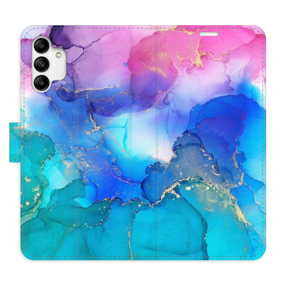 Flipové puzdro iSaprio - BluePink Paint - Samsung Galaxy A04s