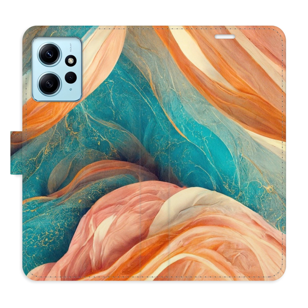 Flipové puzdro iSaprio - Blue and Orange - Xiaomi Redmi Note 12 5G