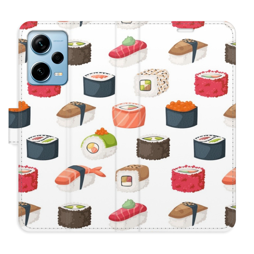 Flipové puzdro iSaprio - Sushi Pattern 02 - Xiaomi Redmi Note 12 Pro+ 5G