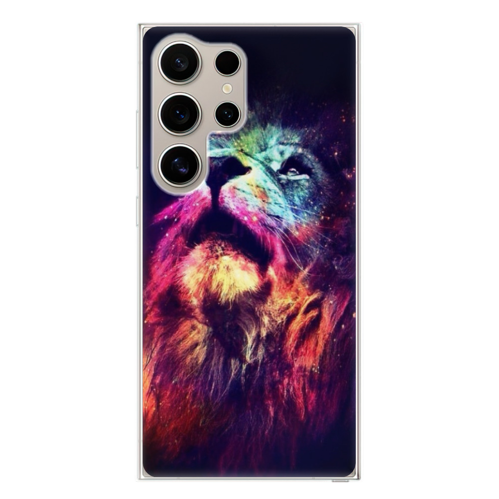 Odolné silikónové puzdro iSaprio - Lion in Colors - Samsung Galaxy S24 Ultra
