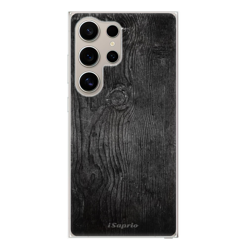 Odolné silikónové puzdro iSaprio - Black Wood 13 - Samsung Galaxy S24 Ultra