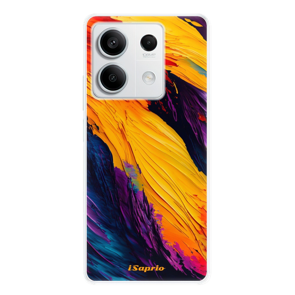 Odolné silikónové puzdro iSaprio - Orange Paint - Xiaomi Redmi Note 13 5G