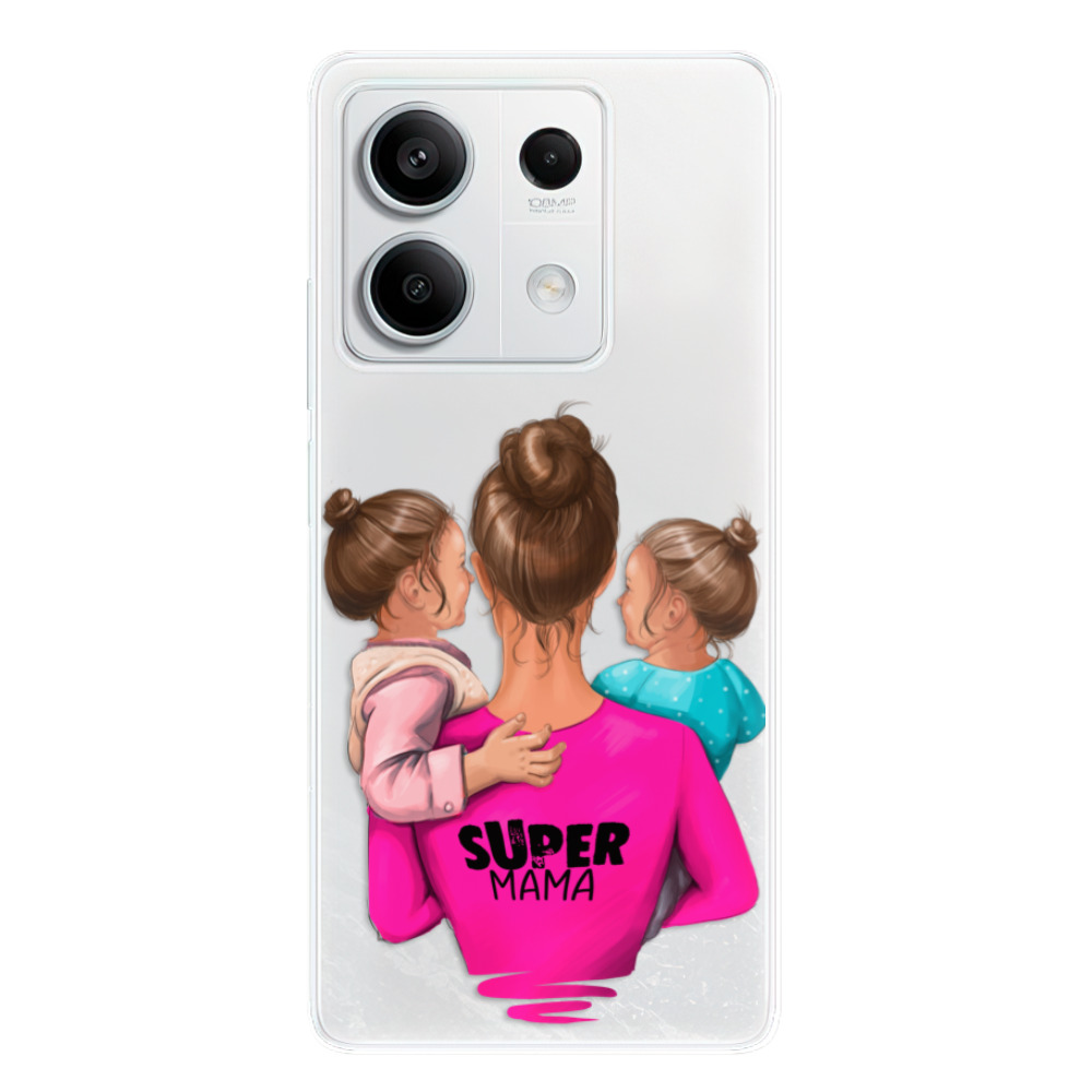 Odolné silikónové puzdro iSaprio - Super Mama - Two Girls - Xiaomi Redmi Note 13 5G