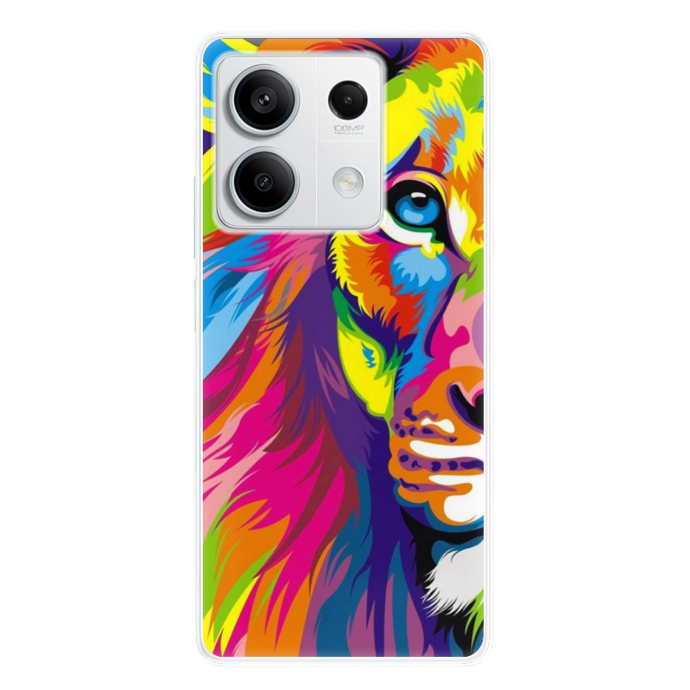 Odolné silikónové puzdro iSaprio - Rainbow Lion - Xiaomi Redmi Note 13 5G