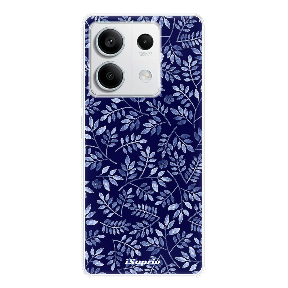 Odolné silikónové puzdro iSaprio - Blue Leaves 05 - Xiaomi Redmi Note 13 5G