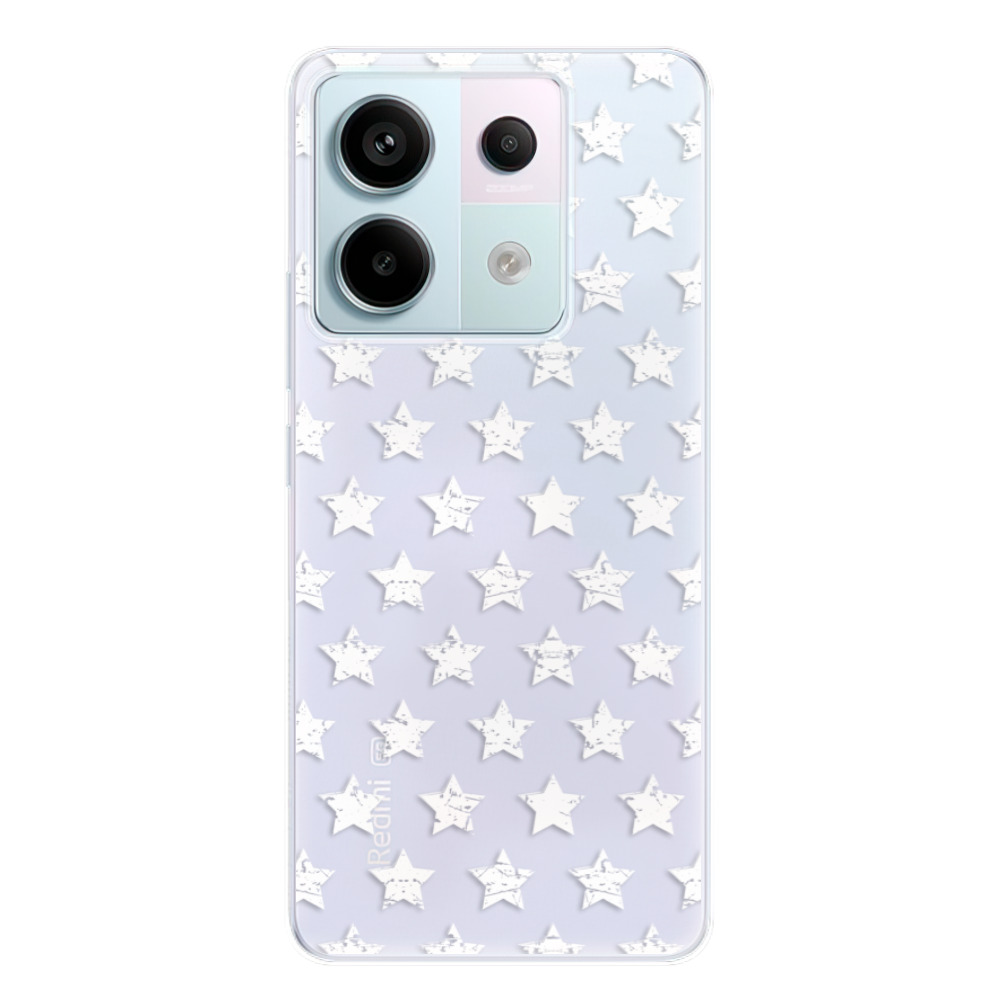 Odolné silikónové puzdro iSaprio - Stars Pattern - white - Xiaomi Redmi Note 13 Pro 5G / Poco X6 5G