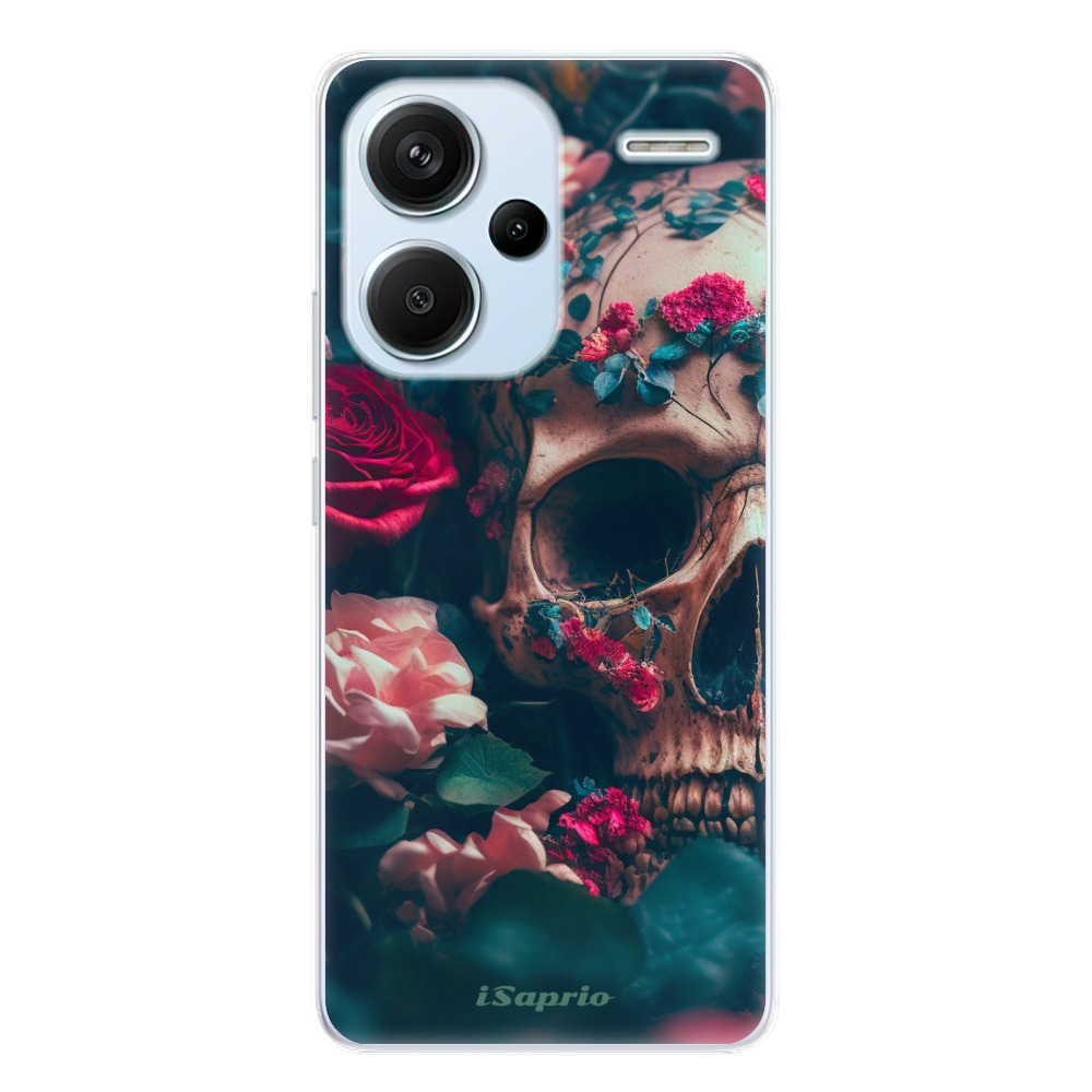 Odolné silikónové puzdro iSaprio - Skull in Roses - Xiaomi Redmi Note 13 Pro+ 5G