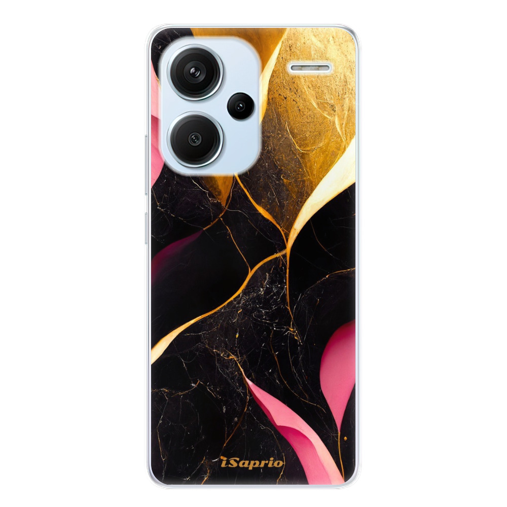 Odolné silikónové puzdro iSaprio - Gold Pink Marble - Xiaomi Redmi Note 13 Pro+ 5G
