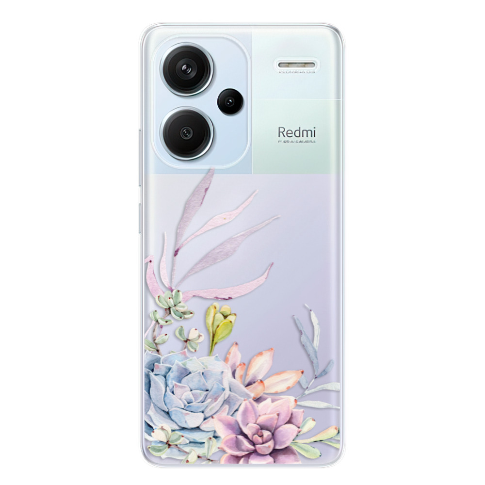 Odolné silikónové puzdro iSaprio - Succulent 01 - Xiaomi Redmi Note 13 Pro+ 5G