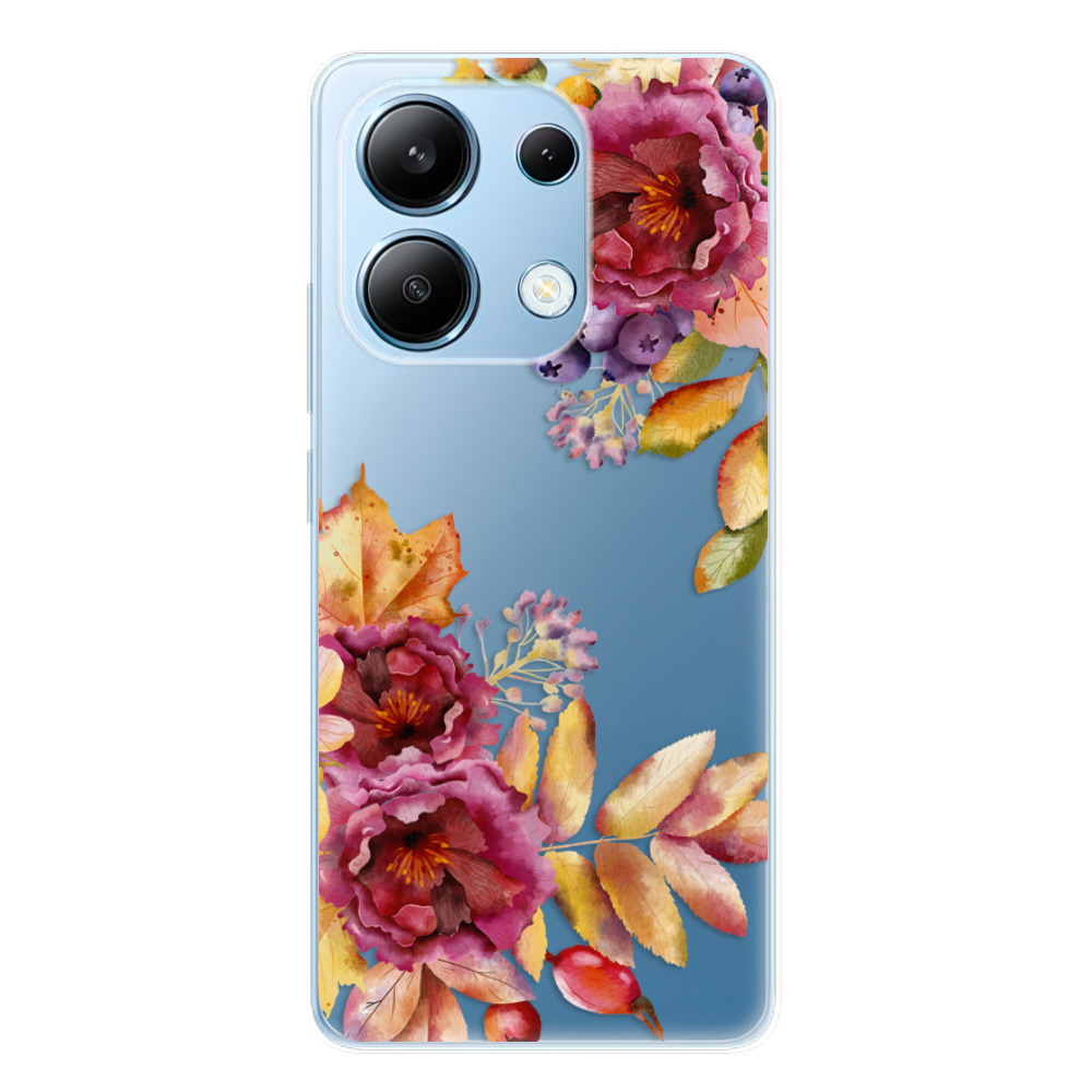 Odolné silikónové puzdro iSaprio - Fall Flowers - Xiaomi Redmi Note 13