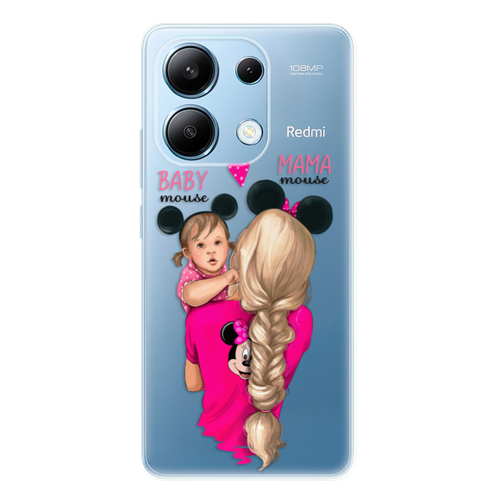 Odolné silikónové puzdro iSaprio - Mama Mouse Blond and Girl - Xiaomi Redmi Note 13