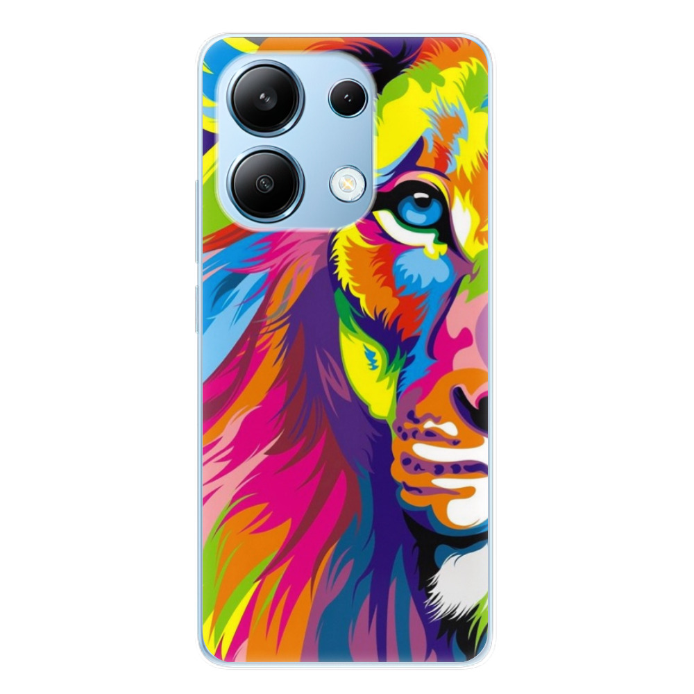 Odolné silikónové puzdro iSaprio - Rainbow Lion - Xiaomi Redmi Note 13