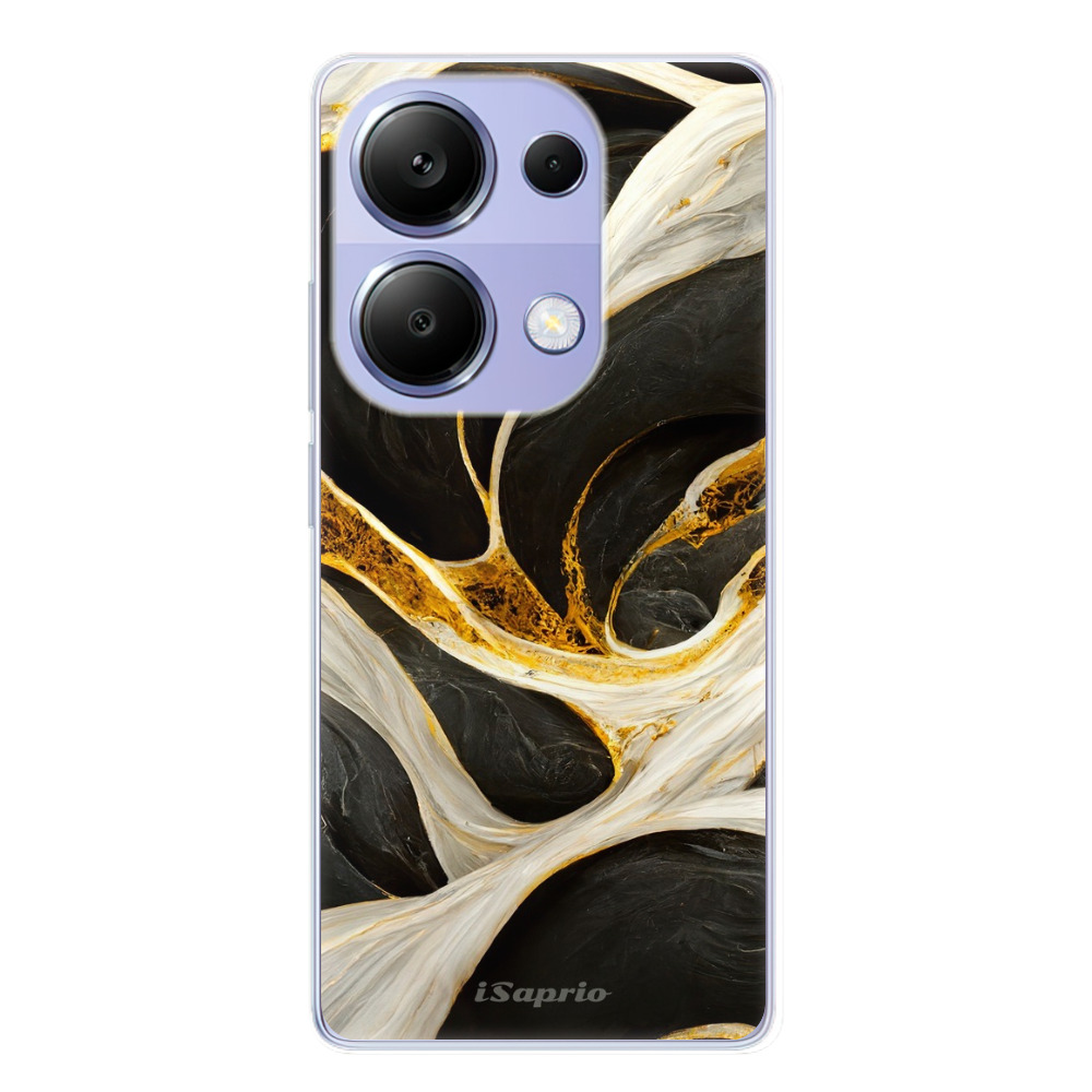 Odolné silikónové puzdro iSaprio - Black and Gold - Xiaomi Redmi Note 13 Pro