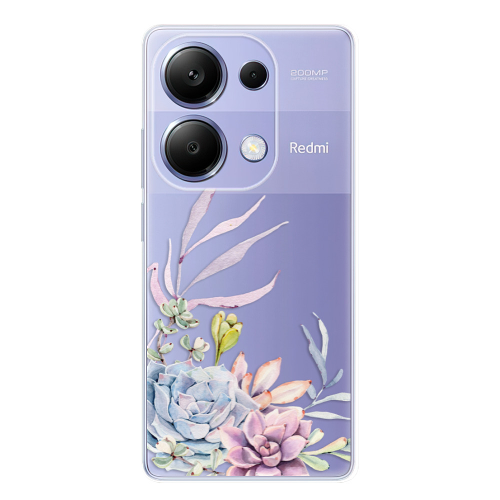 Odolné silikónové puzdro iSaprio - Succulent 01 - Xiaomi Redmi Note 13 Pro